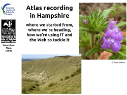 Atlas recording in Hampshire