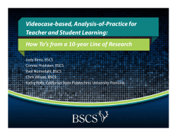 Videocase-based, Analysis-of-Practice for Teacher and