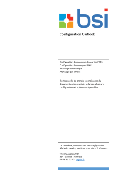 Tutoriel configuration Outlook