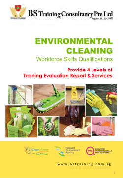 ENVIRONMENTAL CLEANING - BS Training Consultancy
