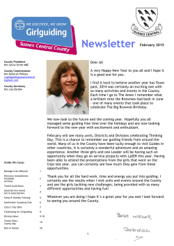 County Newsletter February 2015