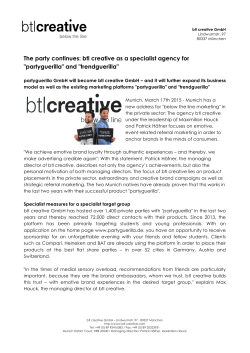 The party continues: btl creative as a specialist agency for