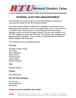 INTERNAL ELECTION ANNOUNCEMENT