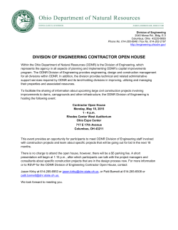 division of engineering contractor open house