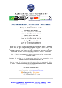 BHFC Tournament 2015