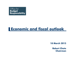 Economic and fiscal outlook press conference slides â March 2015
