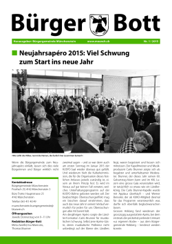 NeujahrsapÃ©ro 2015 - BÃ¼rgergemeinde MÃ¼nchenstein