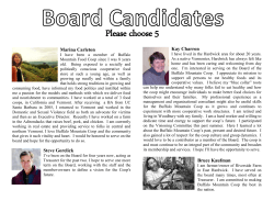 Board Election - Buffalo Mountain Coop