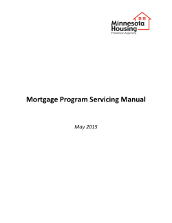 Mortgage Program Servicing Manual