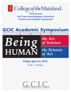 GCIC Academic Symposium - College of the Mainland