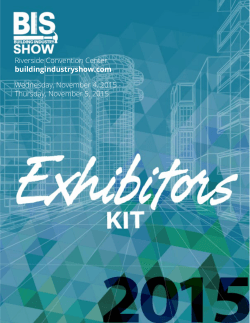 Exhibitor Kit - Building Industry Show
