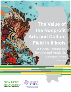 The Value of the Nonprofit Arts and Culture Field in Illinois