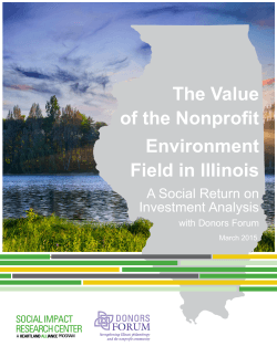 The Value of the Nonprofit Environment Field in Illinois