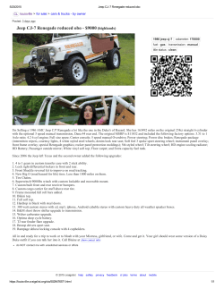 Jeep CJ7 Renegade reduced obo $9000