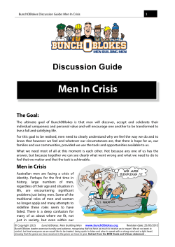 Discussion: Men in Crisis