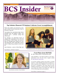 Insider April 24, 2015 - Buncombe County Schools