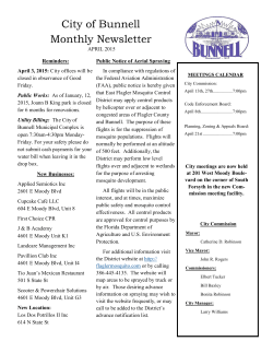 City of Bunnell Monthly Newsletter