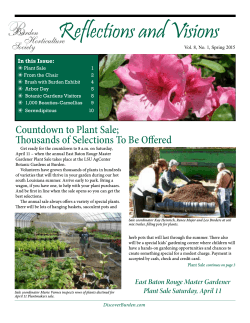Spring 2015 - Burden Horticulture Society