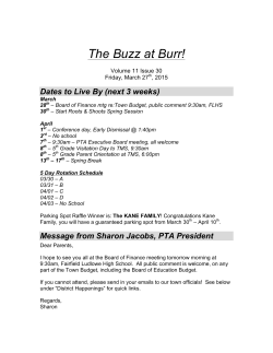 The Buzz at Burr! - Burr Elementary School PTA