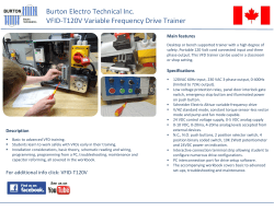 Variable Frequency Drive Training Systems