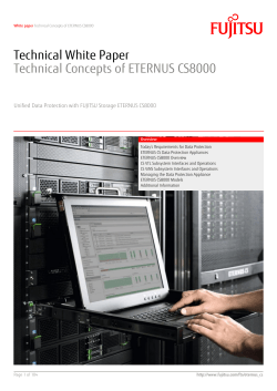 Technical Concepts of ETERNUS CS8000
