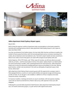 Adina Apartment Hotel Sydney Airport opens