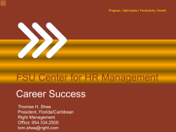 FSU Center for HR Management Career Success