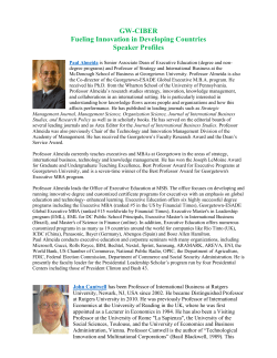 GW-CIBER Fueling Innovation in Developing Countries Speaker
