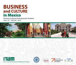Brochure - ITAM - BUSINESS IN MEXICO