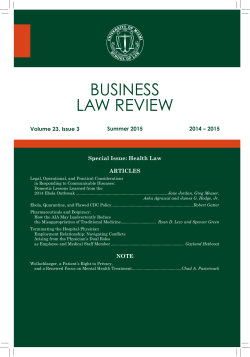 Volume 23, Issue 3 - Business Law Review