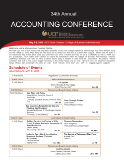Conference Schedule - College of Business Administration