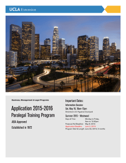 PTP Application Booklet - UCLA Extension Business, Management