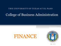 UTEP Finance Program Overview: Majors, Careers, Requirements