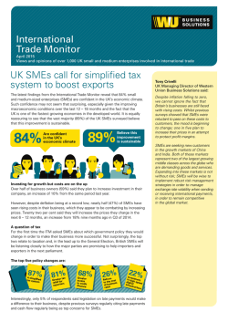 April 2015 - Western Union Business Solutions