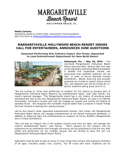 margaritaville hollywood beach resort issues call for entertainers
