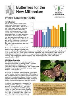 BNM newsletter - Butterfly Conservation