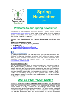 E-news Spring 2015 - Butterfly Conservation