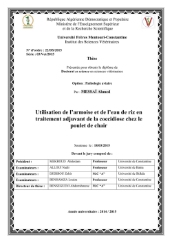 Introduction - Universit&Atilde;&copy; Mentouri de Constantine
