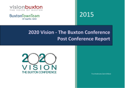 2020 Vision - The Buxton Conference Post Conference Report