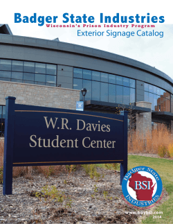 Exterior Signage - Badger State Industries