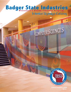 Interior Signage - Badger State Industries