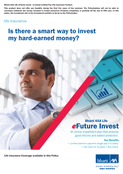 eFuture Invest Online low rise - Life & Term Insurance at Bharti AXA