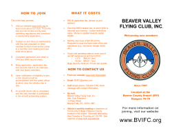 BVFC Brochure - Beaver Valley Flying Club