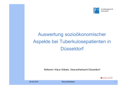 Befragung von Tuberkulose-Erkrankten in DÃ¼sseldorf