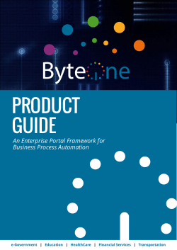 Product Guide - ByteWorks Technologies Solution