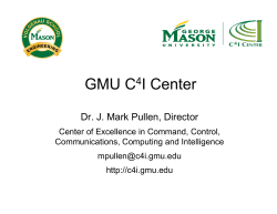 C4I Center Brief 2015 - George Mason University