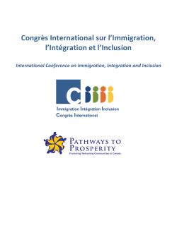 CongrÃ¨s International sur l`Immigration, l`IntÃ©gration et l`Inclusion