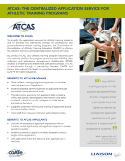 ATCAS: THE CENTRALIZED APPLICATION SERVICE