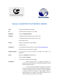 SOCIAL CHAMPION TOUR MANOS UNIDAS