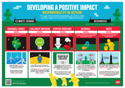 Developing a positive impact Responsibility in action
